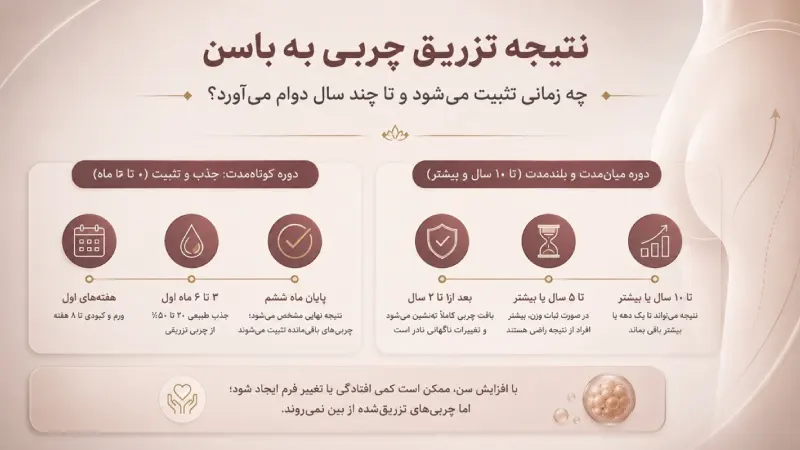 شرایط فرد چه نقشی در ماندگاری تزریق چربی به باسن دارد؟