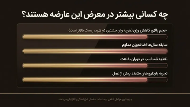 درمان افتادگی پوست بعد از کاهش وزن