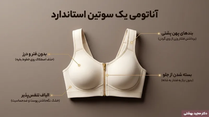 ویژگیهای سوتین طبی بعد از عمل ماموپلاستی چیست؟
